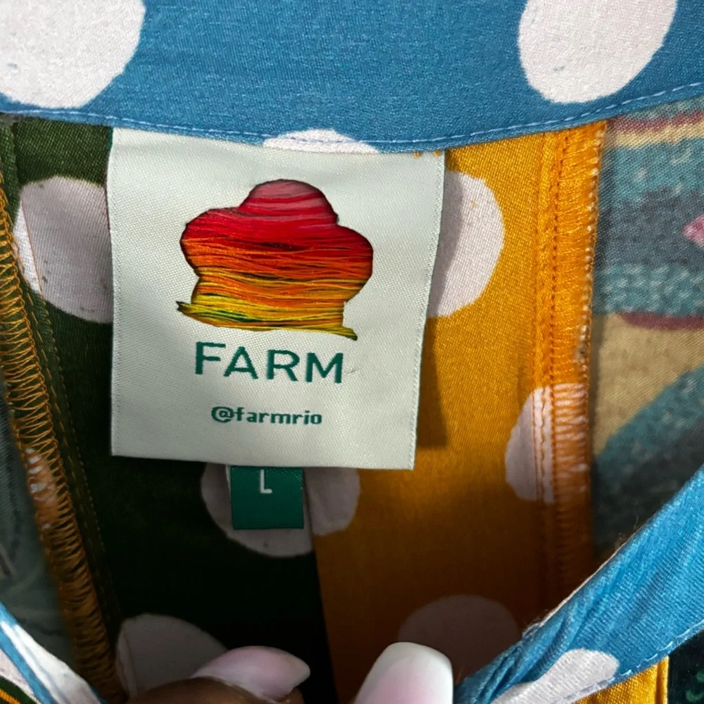 FARM Rio Colorful Jungle Print Long Sleeve Dress - Picture 10 of 15